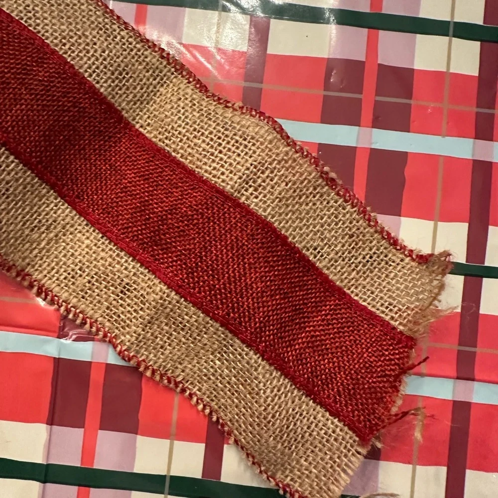 Pottery Barn garland in jute